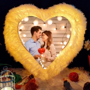 Personalized Heart-Shape Led Photo Cushion